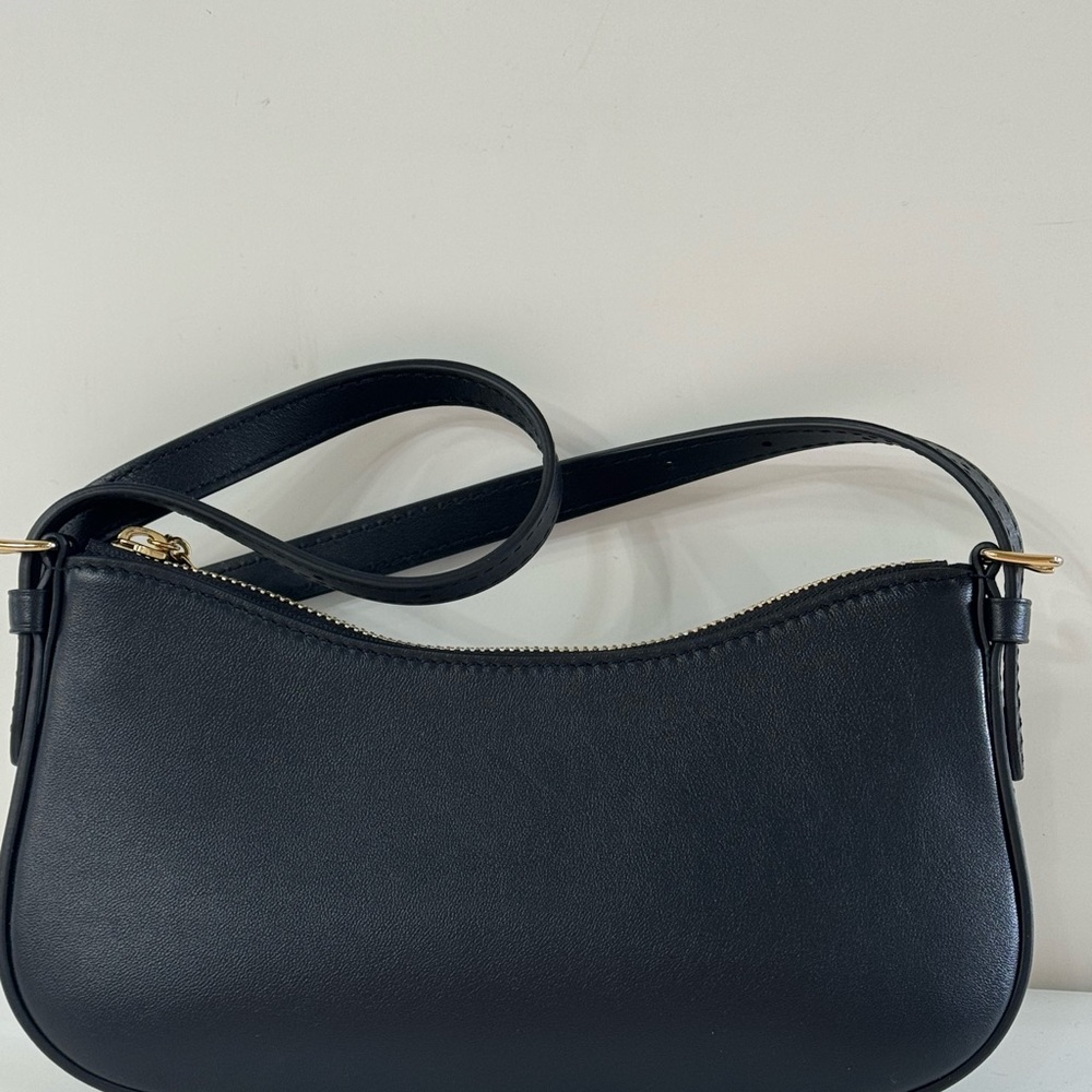 NEW Louis Vuitton Bloom Noir Leather Bag w Gold Hardware and Chain Detail -Black - Picture 2 of 12